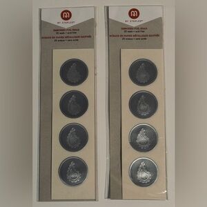 M by Staples Silver Seals with Paisley Design, Set of 2